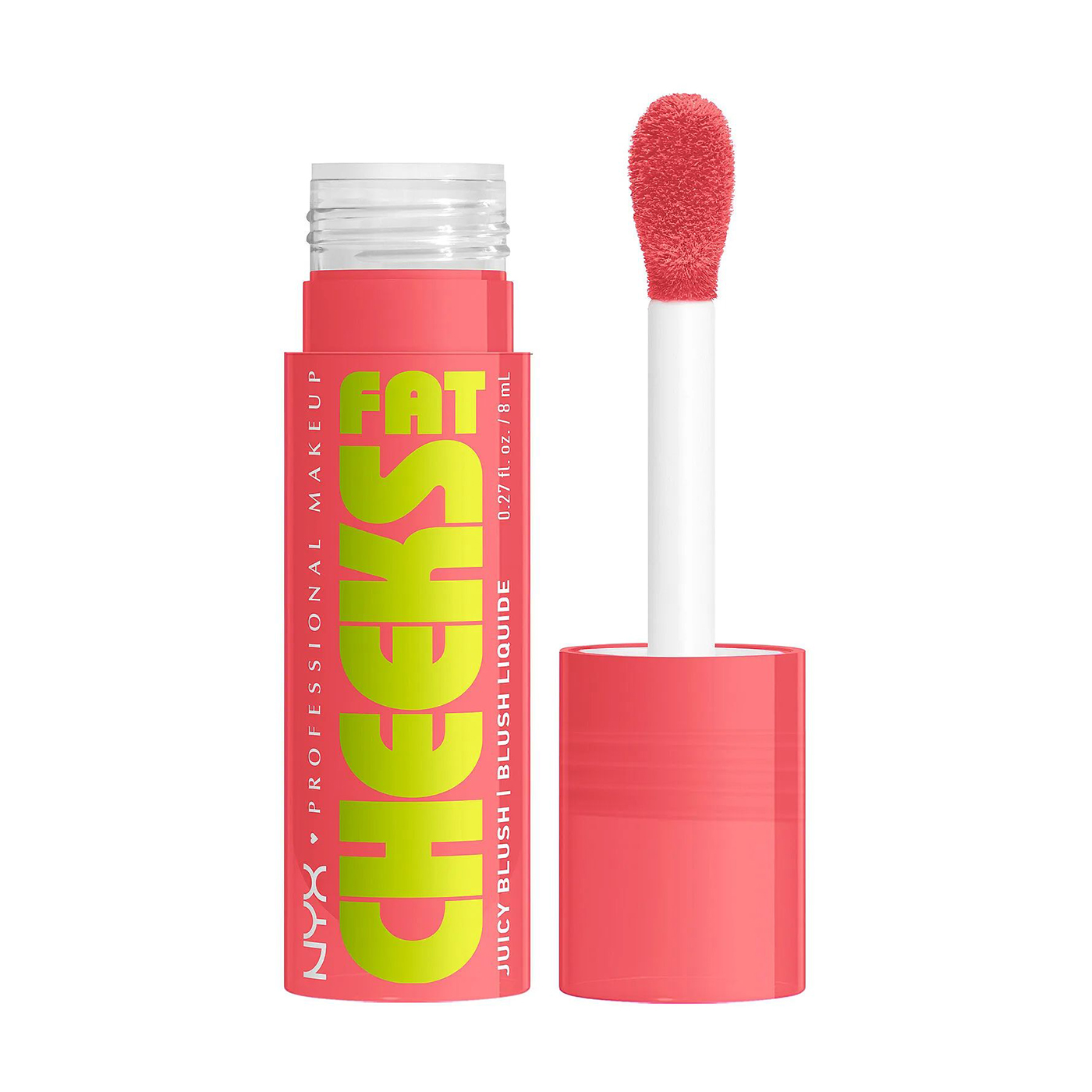 Рідкі рум'яна для обличчя NYX Professional Makeup Fat Cheeks Juicy Blush 02 Fig Fizz, 8 мл